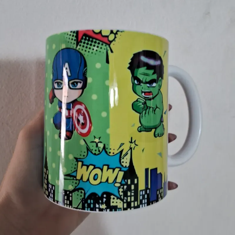 Taza personalizada de Super héroes 