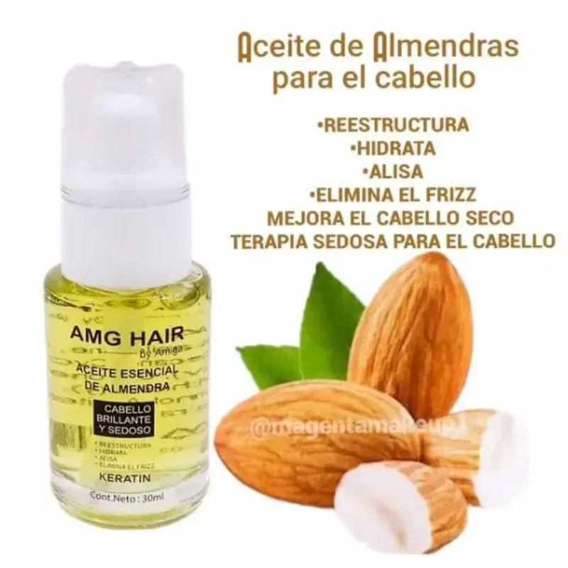 Aceite esencial de Almendras (Reparador de cabello)