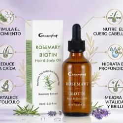 Aceite para el cabello con romero y biotina