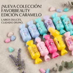 Bálsamos labiales temática caramelo