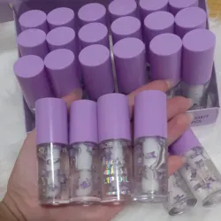 Brillos lisos transparentes con aplicador gordo