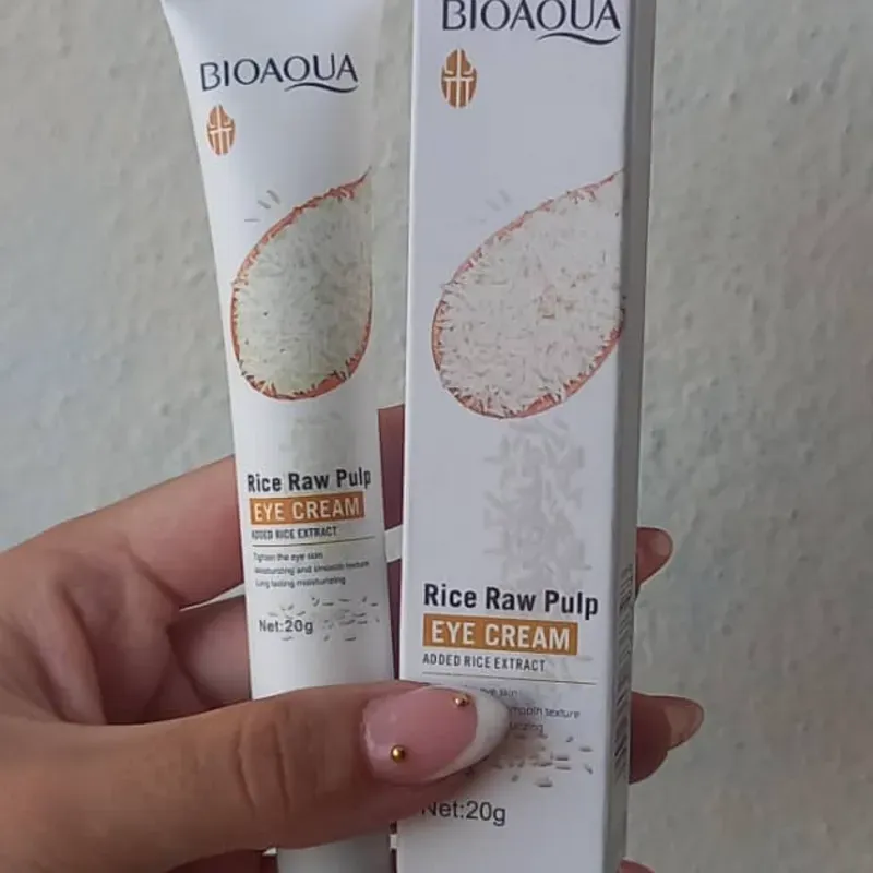 Crema contorno de ojos de pulpa de arroz cruda Bioaqua 