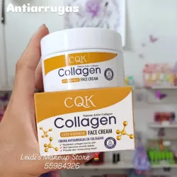 Crema facial antiarrugas con colágeno activo natural