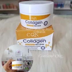 Crema facial antiarrugas con colágeno
