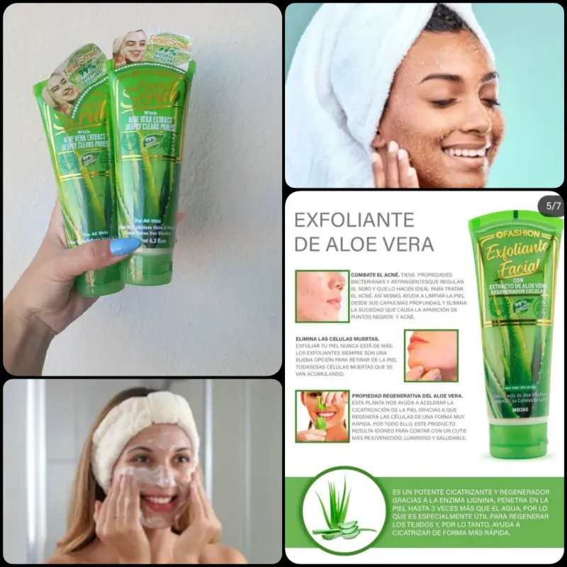 Exfoliante Facial de Aloe Vera 