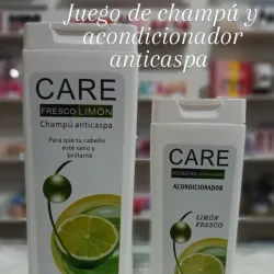 Juego de champú y acondicionador anticaspa Limón