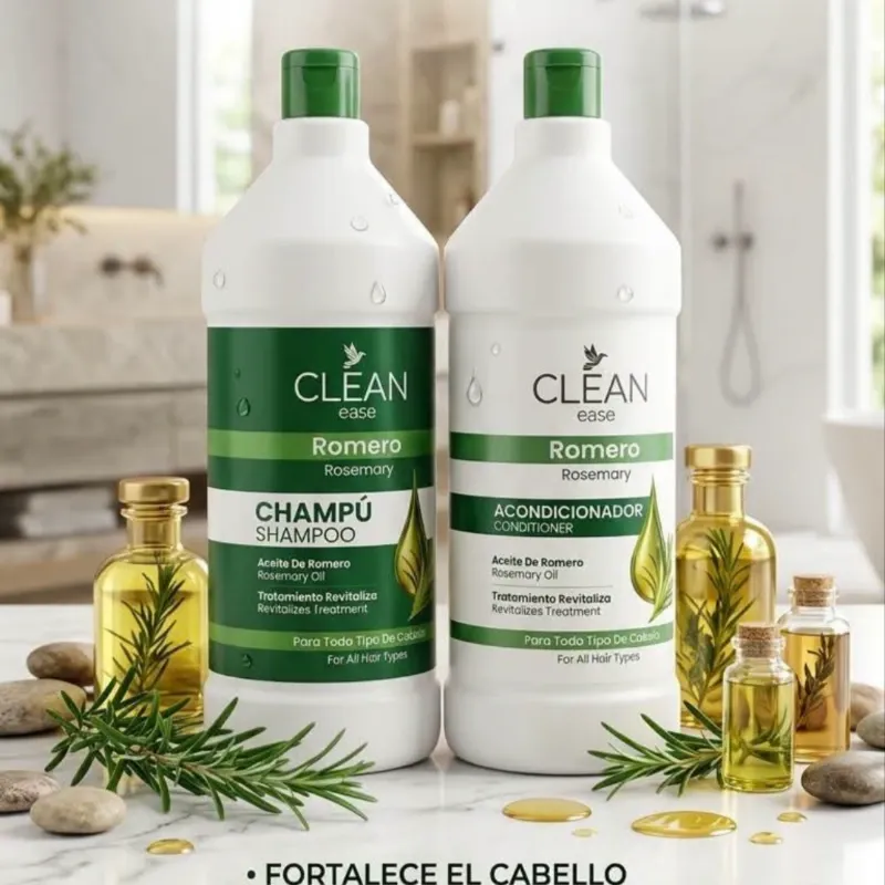 Juego de Champú y Acondicionador con Aceite de Romero🌿