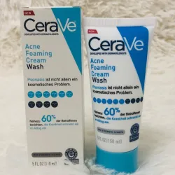 Limpiador facial en espuma CeraVe para el acné