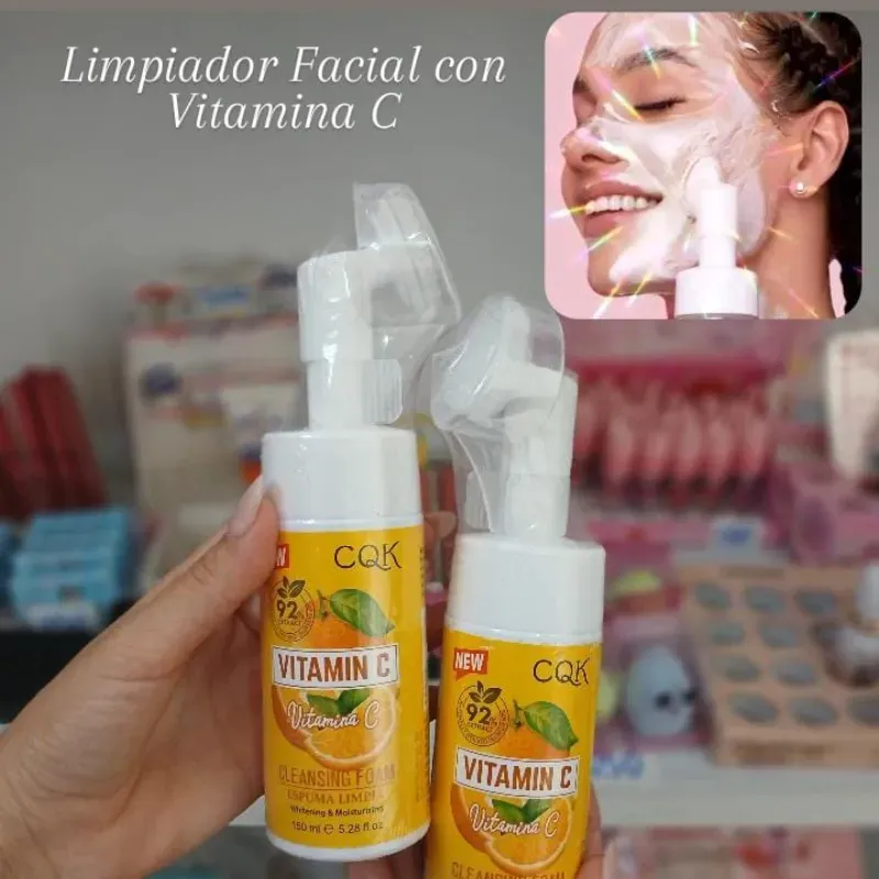 Limpiador Facial en espuma con Vitamina C