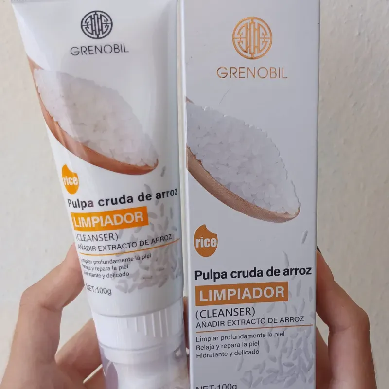 Limpiador Facial Grenobil de pulpa cruda de Arroz  