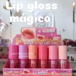 Lip gloss mágico con gliter✨