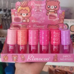 Lip gloss mágico con glitter aplicador gordo