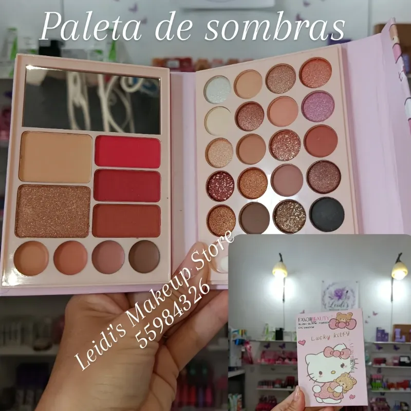 Paleta de Sombras en forma de libros temática Hello Kitty 💖