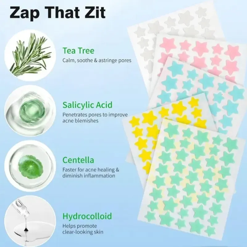 Parches para el acné en colores