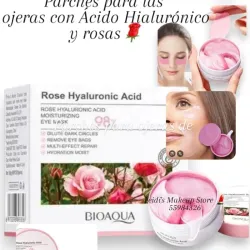 Parches para las ojeras con Ácido hialurónico y rosas 🌹 