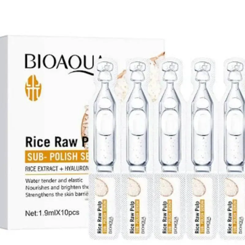 Sérum anti-edad de arroz y ácido hialurónico Bioaqua  