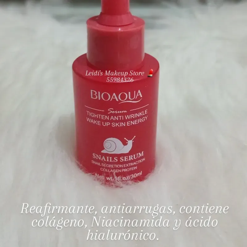 Serum facial Bioaqua con Baba de Caracol