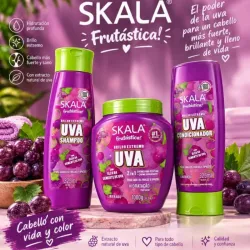 Set de shampoo, acondicionador y tratamiento capilar+crema de peinar Skala Uva 🍇  ✨ Hidratación y brillo extremo✨