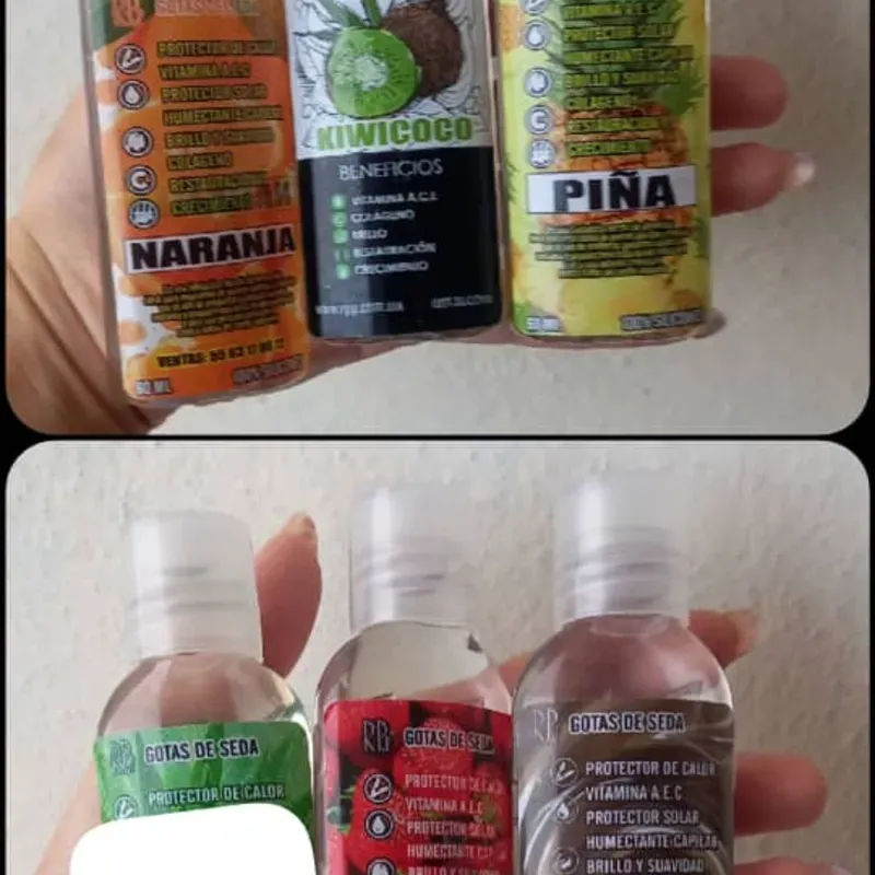 Silicona Gotas de Seda para el cabello 