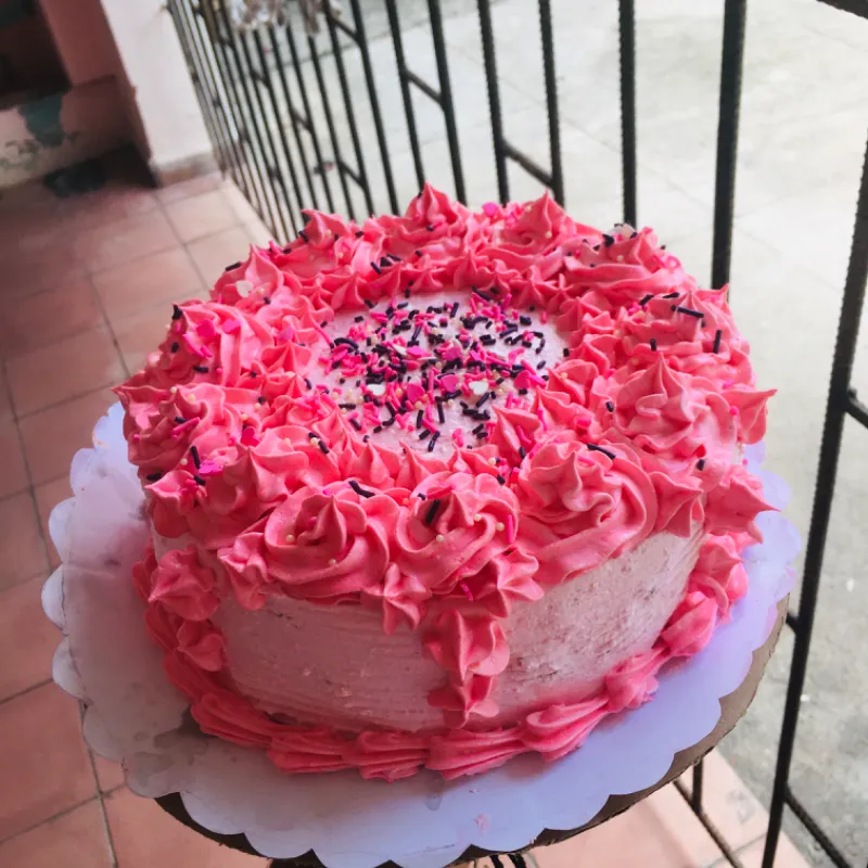 Cake de fresa y chocolate 🍫 