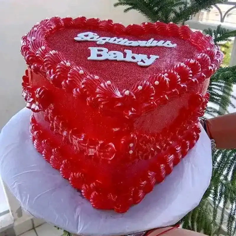 Cake doble relleno de Nutella en forma de ❤️