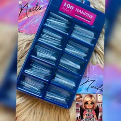 Uñas 100 Tips Coffin 