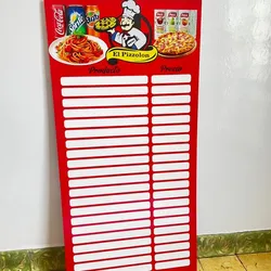 Pizarra de PVC