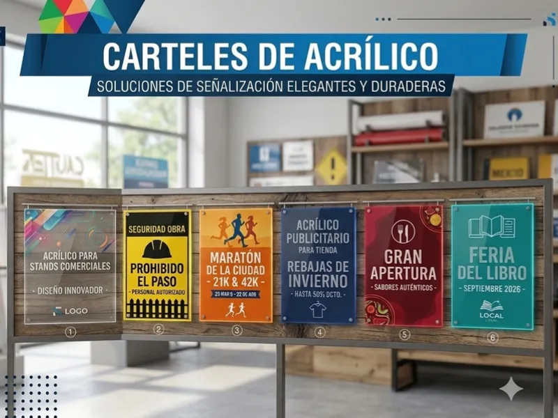 Carteles de acrílico
