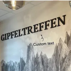 Letras de acrílico negras