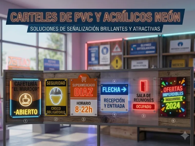Carteles retroiluminados