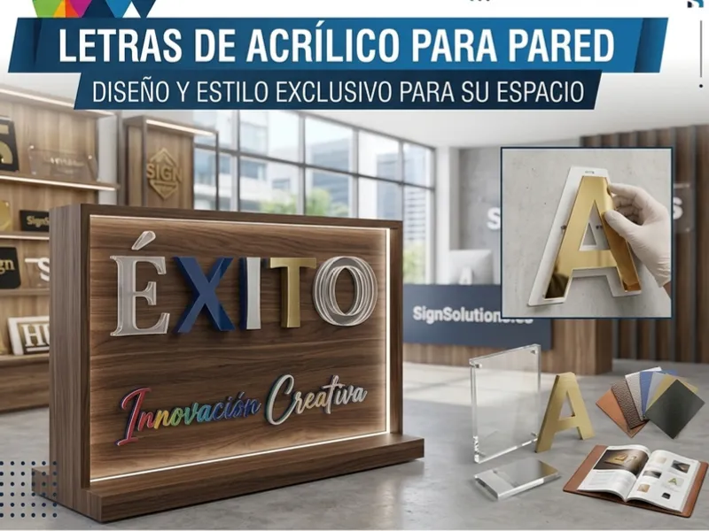Letras de acrílico para pared