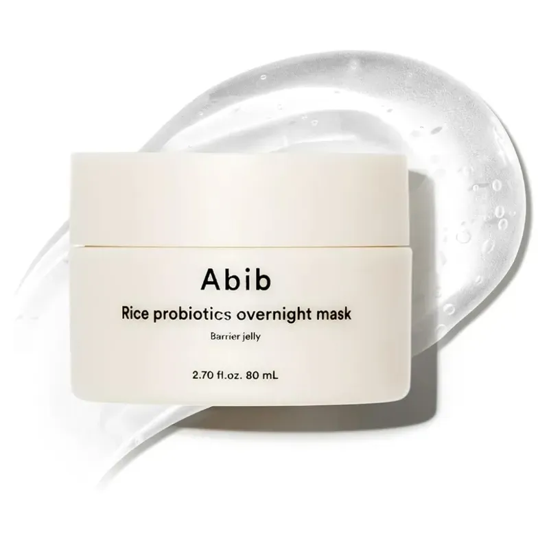 Probióticos de arroz, máscara de gelatina 