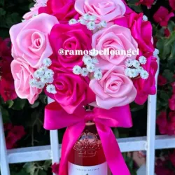 Botella floral