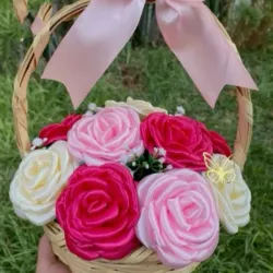 Cesta de rosas 