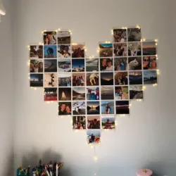 Corazón grande de fotos 