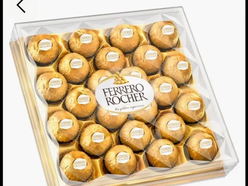 Cajas con Ferrero Rocher 