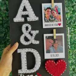 Tabla de fotos tejidas 