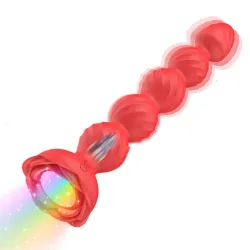 Vibrador anal con luz LED