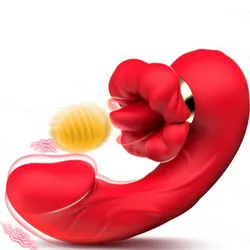 Vibrador con movimientos de lengua