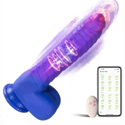 Vibrador de mov. telescópicos con mando y por aplicación