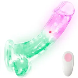 Vibrador lumínico(cambia de color)