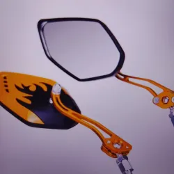 Retrovisores llama dorado