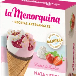 Caja de conos  fresa vainilla 