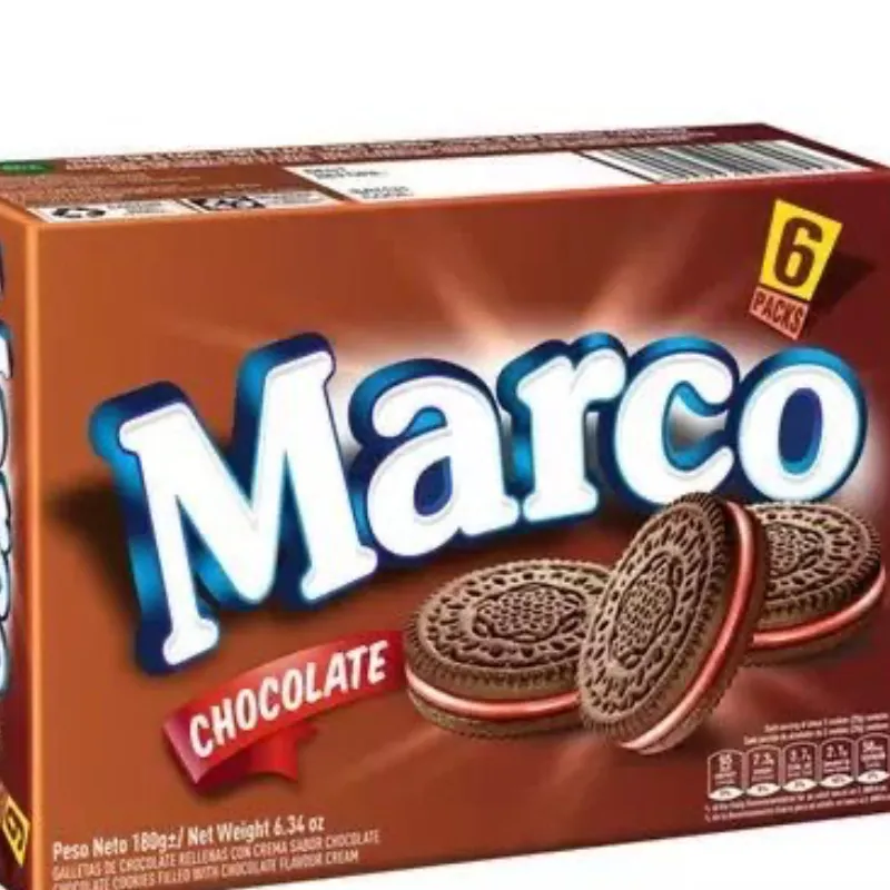 Caja de galletas de chocolates 