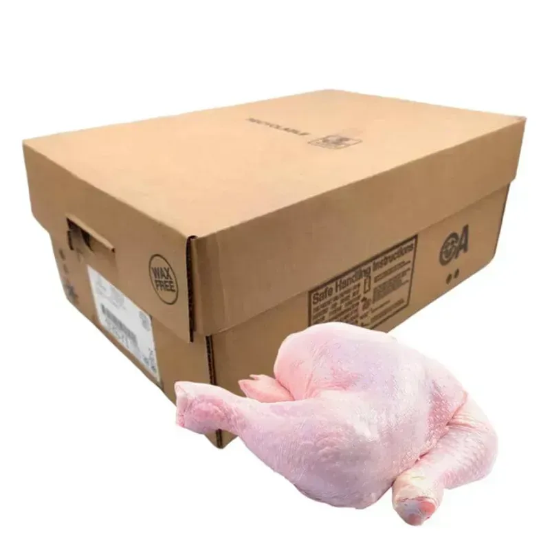 Cajas de cuartos de pollo 