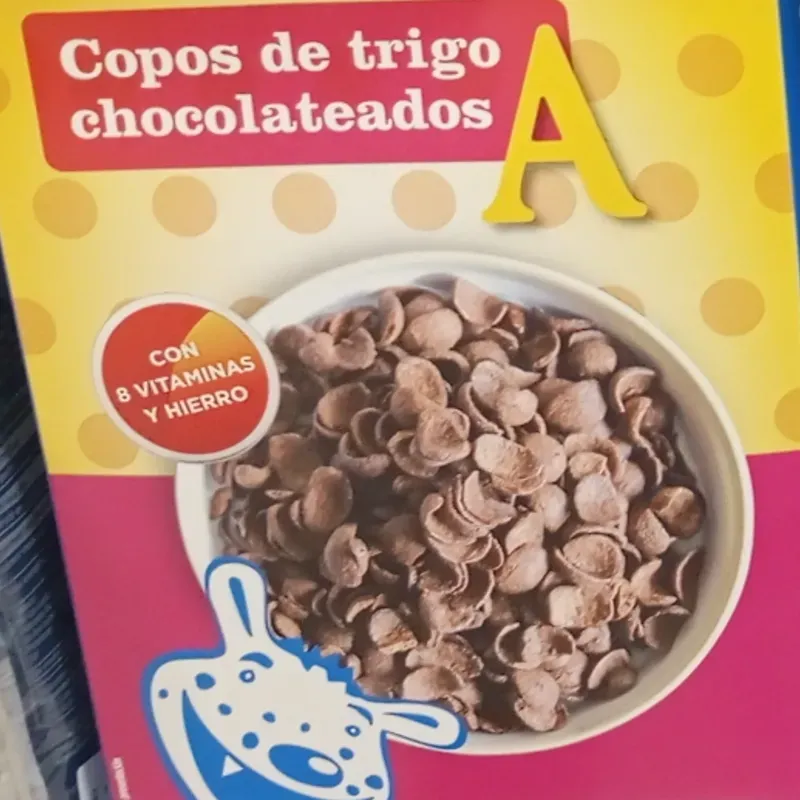 Copos de trigo y chocolate 