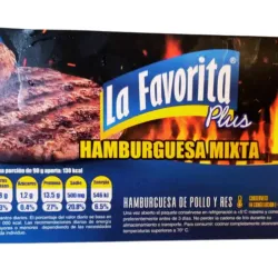 Hamburguesa de pollo y res 