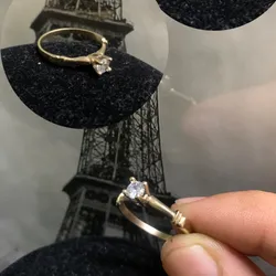 Anillo 💍 de mujer solitario ⚜️