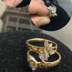 Anillo de oro de compromiso para mujer 💍⚜️