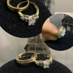 Anillos 💍 10k de fábrica de compromiso para mujer 👩🏼